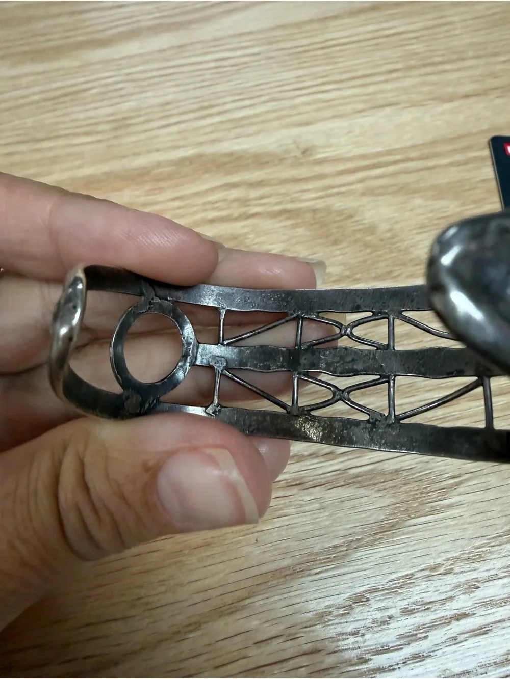 Sterling Silver Openwork Cuff Bracelet